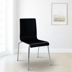 Silla de visita negra Gahanna