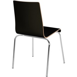 Silla de visita negra Gahanna