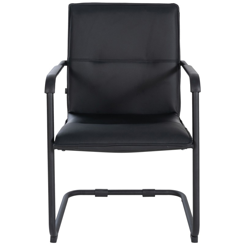 Juego de 2 sillas para visitantes Seattle, color negro/negro