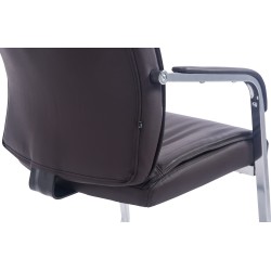 Silla de visita marrón Anubis XL