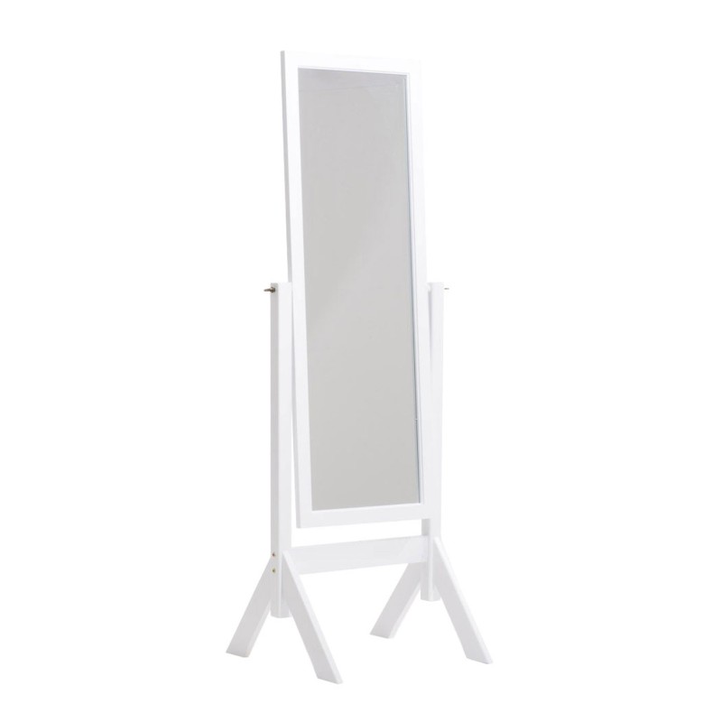 Espejo de pie blanco de Elvis