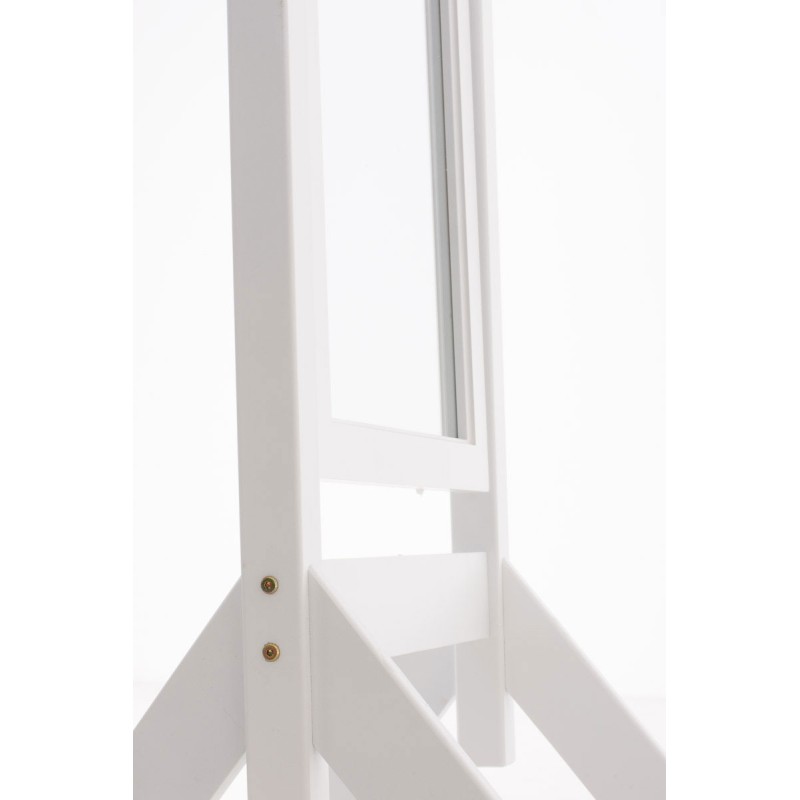 Espejo de pie blanco de Elvis