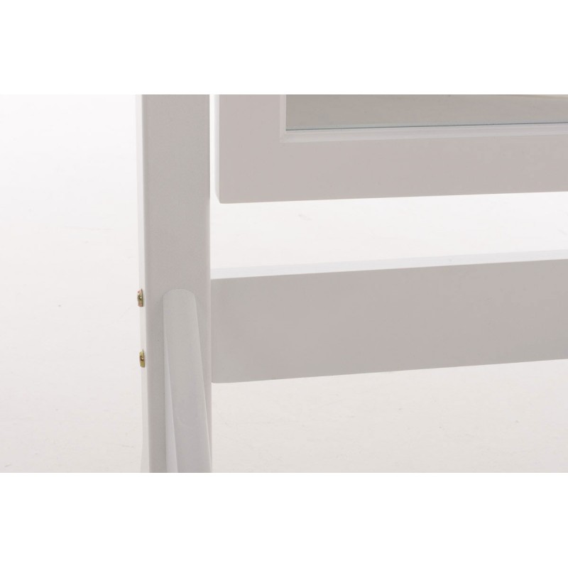 Espejo de pie blanco de Elvis