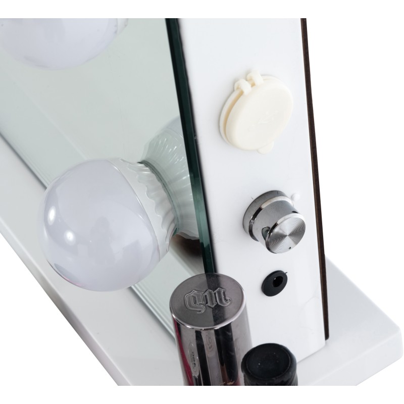 espejo de maquillaje blanco Palmdale