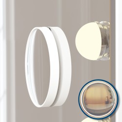 Espejo de maquillaje Norlina con Bluetooth, blanco