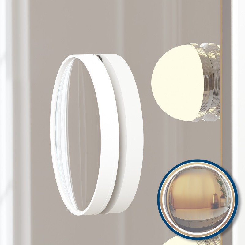 Espejo de maquillaje Norlina sin Bluetooth, blanco