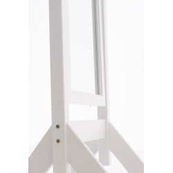 Espejo de pie blanco de Elvis