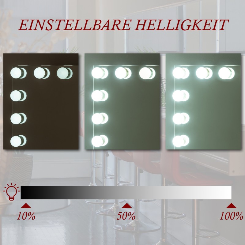 espejo de maquillaje blanco Palmdale