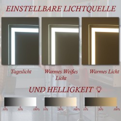 Espejo de maquillaje blanco Joliet