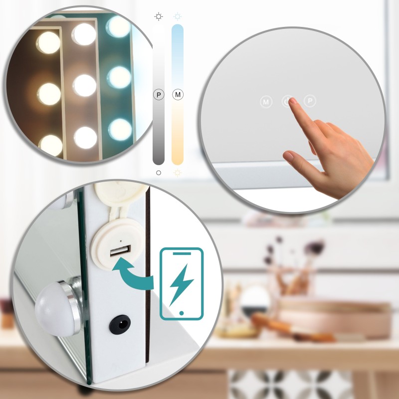 Espejo de tocador Marlene White