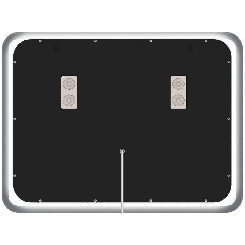 Espejo de baño Jericho de 60x80 cm con Bluetooth y cristal transparente