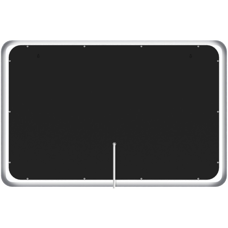 Espejo de baño Jericho 70x100 sin Bluetooth, cristal transparente