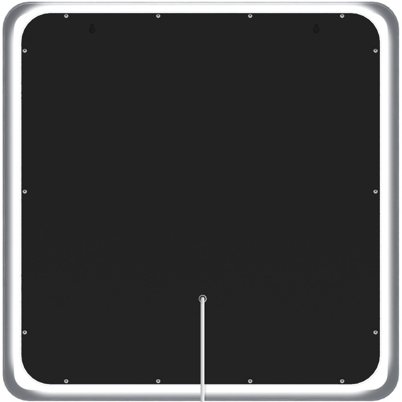 Espejo de baño Jericho 80x80 sin Bluetooth, cristal transparente