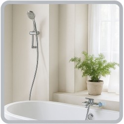 Espejo de baño Jericho 80x80 sin Bluetooth, cristal transparente