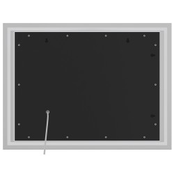 Espejo de baño Jaffrey de 60x80 cm sin Bluetooth, cristal transparente