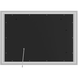 Espejo de baño Jaffrey de 70x100 sin Bluetooth, cristal transparente