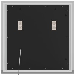 Espejo de baño Jaffrey de 80x80 cm con Bluetooth y cristal transparente