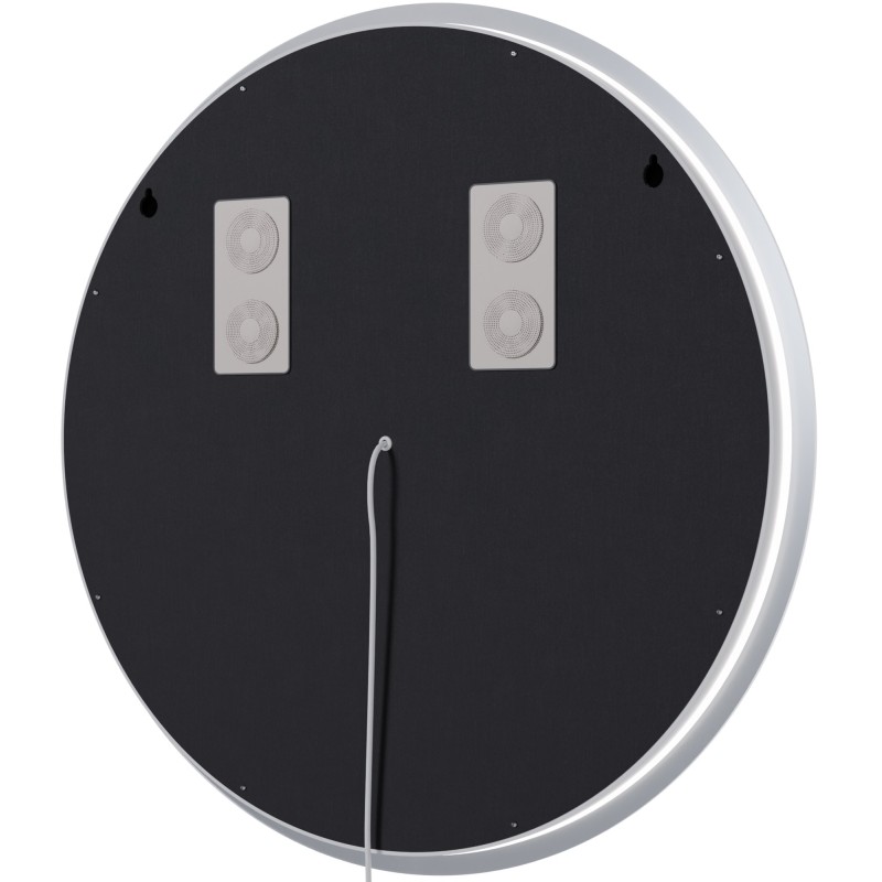 Espejo de baño Laconia 60 con Bluetooth, cristal transparente