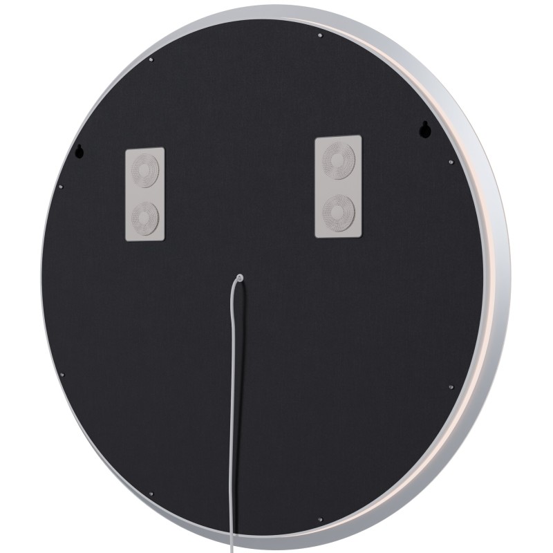 Espejo de baño Laconia 70 con Bluetooth, cristal transparente