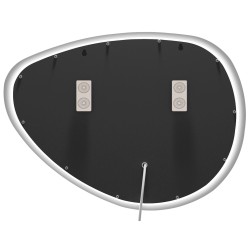 Espejo de baño Almafie de 65x75 cm con Bluetooth y cristal transparente