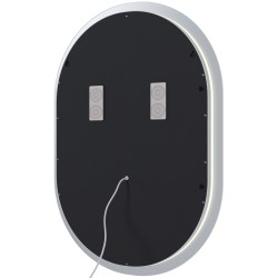 Espejo de baño Karishma de 70x50 cm con Bluetooth y cristal transparente