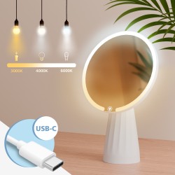 espejo de maquillaje blanco Carrey