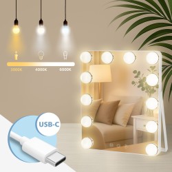 espejo de maquillaje blanco Balian