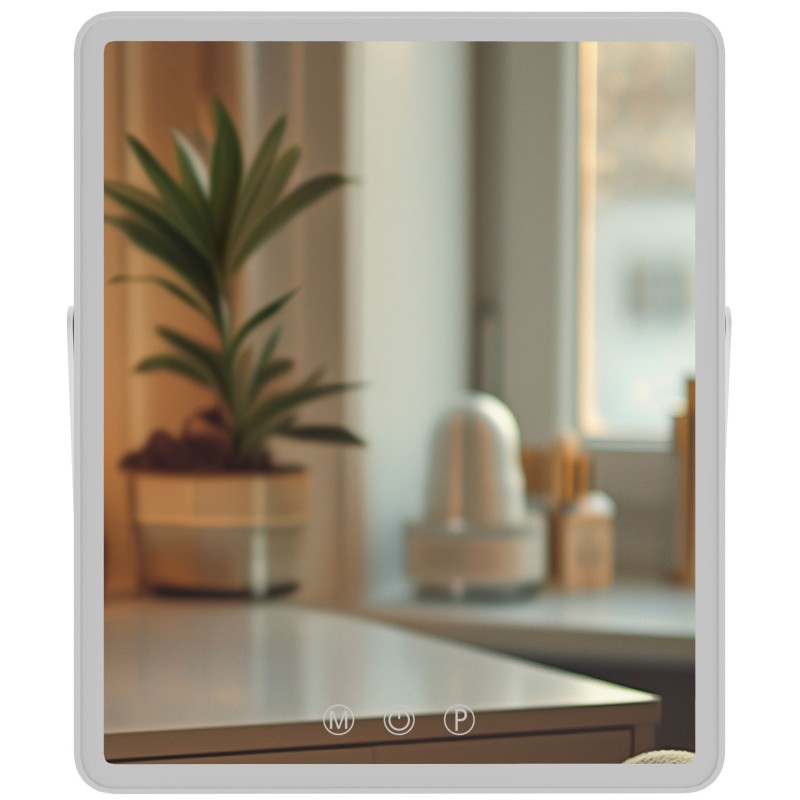 Espejo de maquillaje blanco Caistor