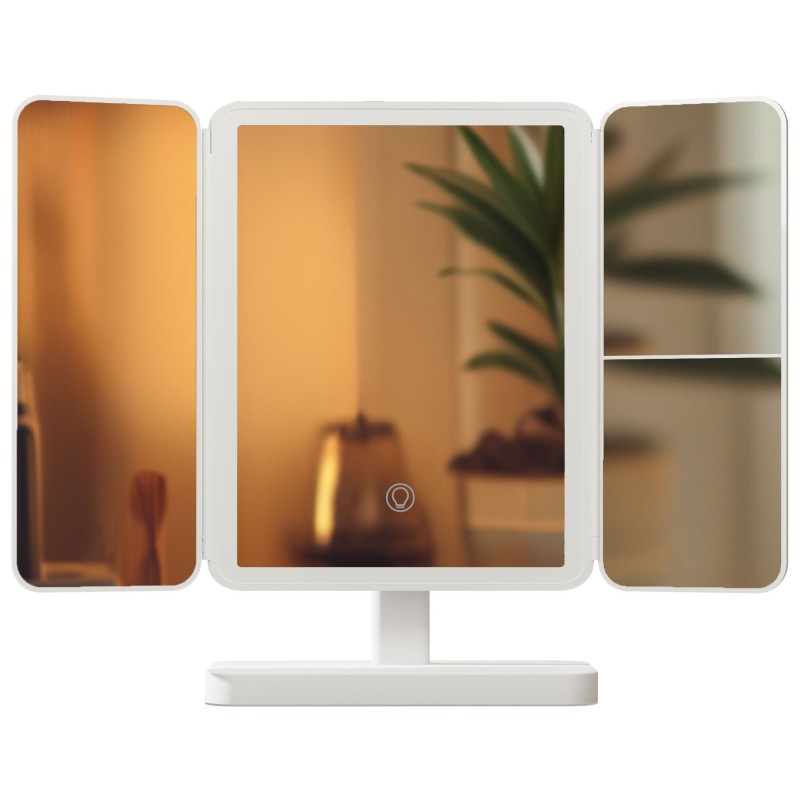 espejo de maquillaje blanco Otley