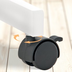 Espejo de pie cuadrado Yolanda White