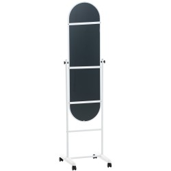 Espejo de pie ovalado blanco Nane