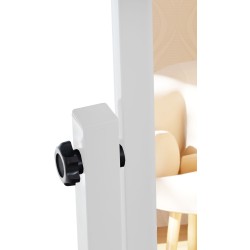 Espejo de pie blanco