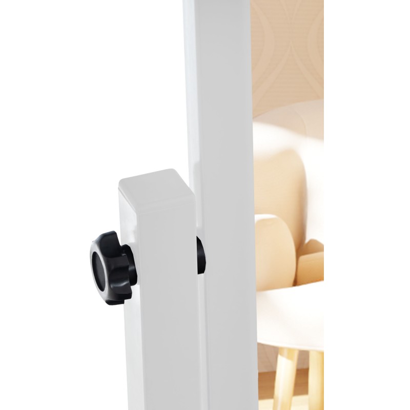 Espejo de pie blanco