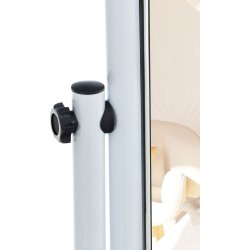 Espejo de pie cuadrado blanco Medusa