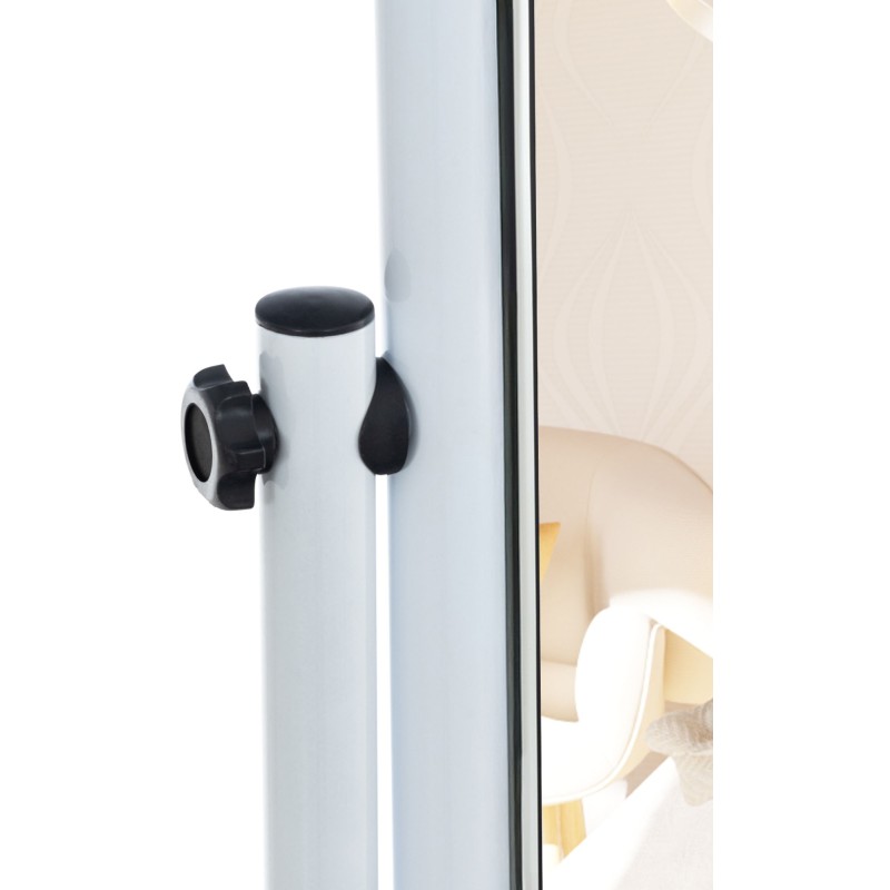 Espejo de pie cuadrado blanco Medusa