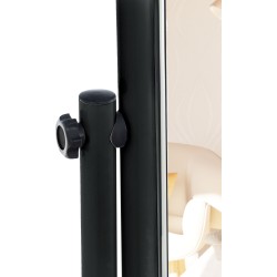 Espejo de pie cuadrado negro Medusa