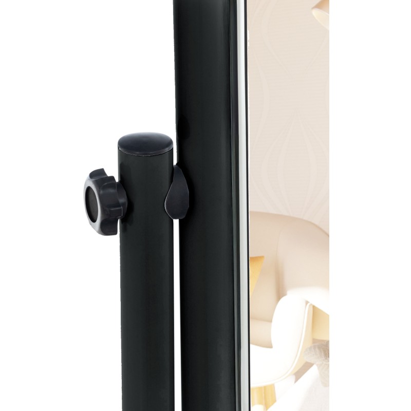 Espejo de pie cuadrado negro Medusa