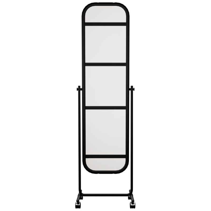 Espejo de pie cuadrado negro Medusa