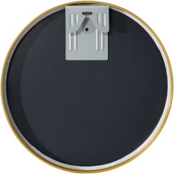 Espejo de pared Elsie S, acabado dorado brillante