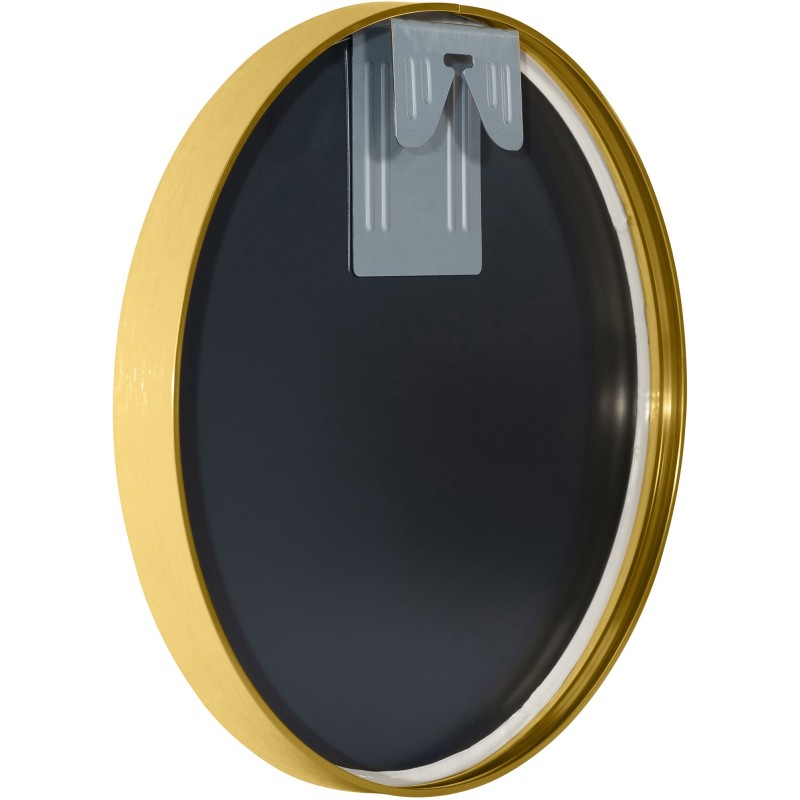 Espejo de pared Elsie S, acabado dorado brillante