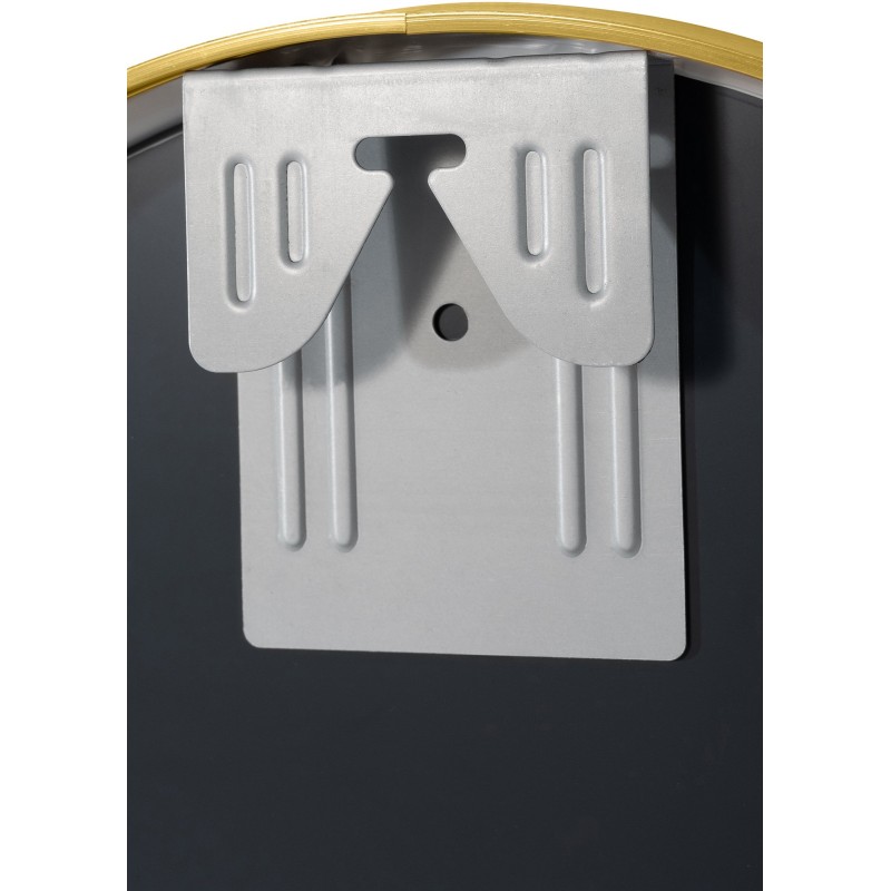 Espejo de pared Elsie S, acabado dorado brillante