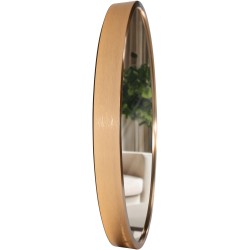 Espejo de pared Elsie S, oro mate