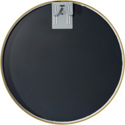 Espejo de pared Elsie M, acabado dorado brillante