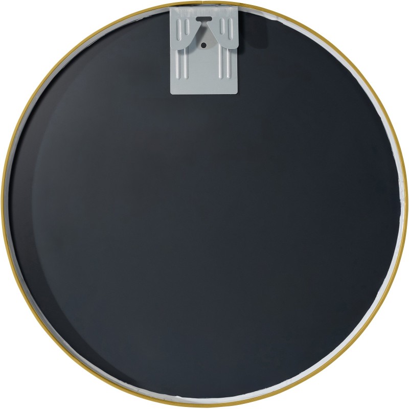 Espejo de pared Elsie M, acabado dorado brillante