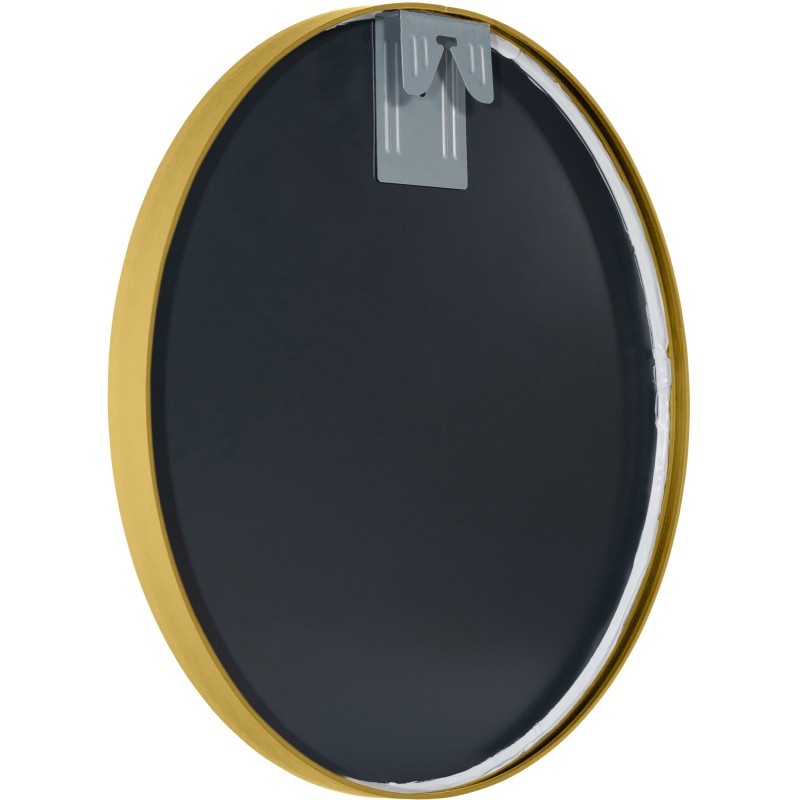 Espejo de pared Elsie M, acabado dorado brillante