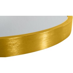 Espejo de pared Elsie M, acabado dorado brillante