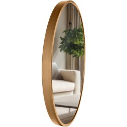 Espejo de pared Elsie M, oro mate