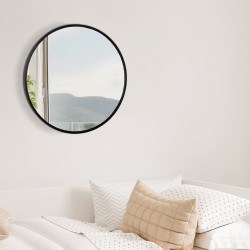 Espejo de pared Elsie M, negro