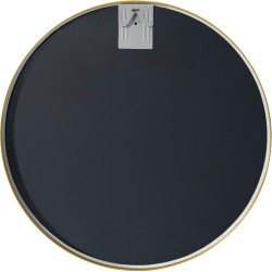 Espejo de pared Elsie L, acabado dorado brillante