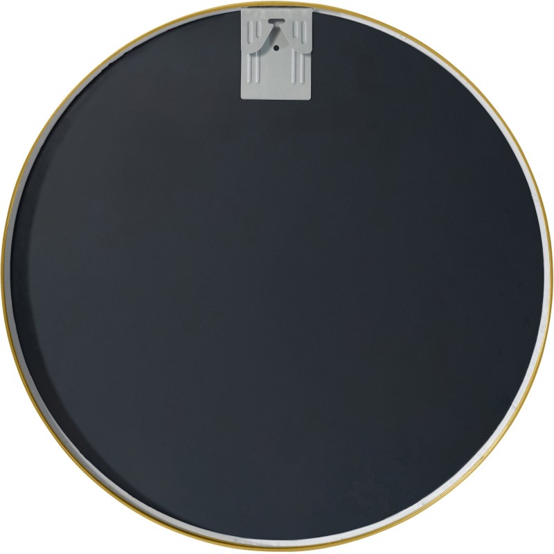 Espejo de pared Elsie L, acabado dorado brillante